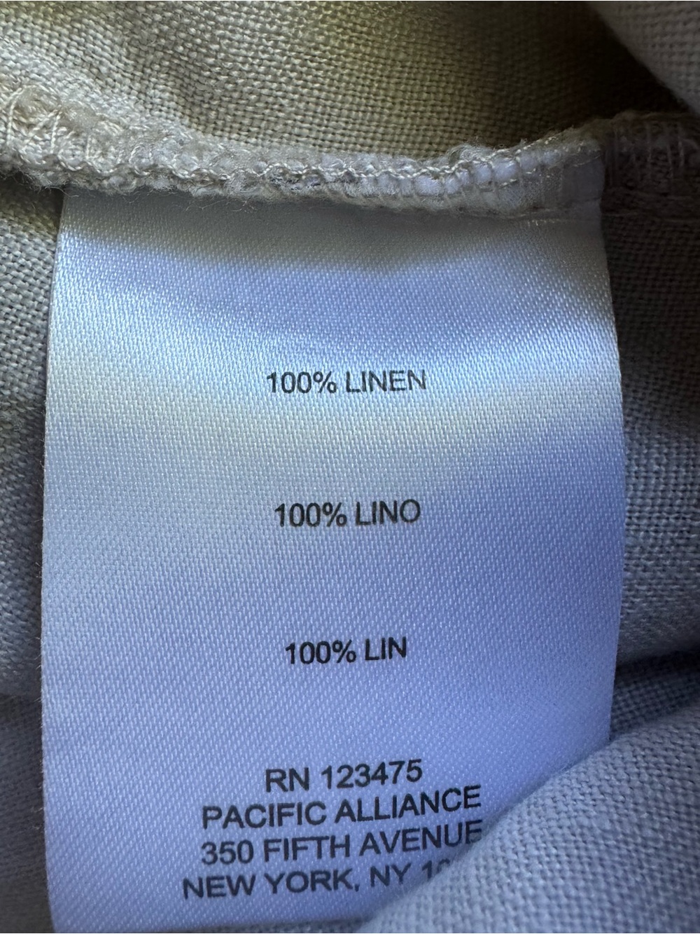 Ellen Tracy women’s Linen Drawstring Pants - Cream - Picture 5 of 5